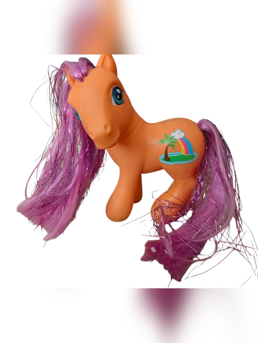 Vintage My Little Pony G3 Island Rainbow Orange 2006 Hasbro MLP
